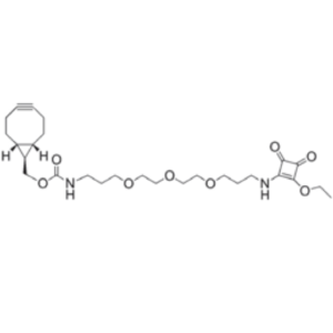 Amino-reactive linker for click-chemistry bioconjugation reactions, containing a bicyclononyne group and a PEG spacer.